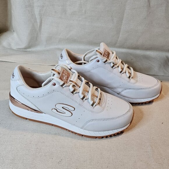 Skechers Street Sunlite 907 Delightfully OG Running Trainers White, W Size 9.5 - Picture 2 of 10